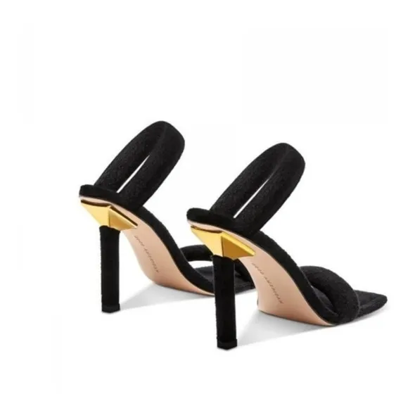 NIB GOOD AMERICAN TERRY SLIP ON SANDALS
