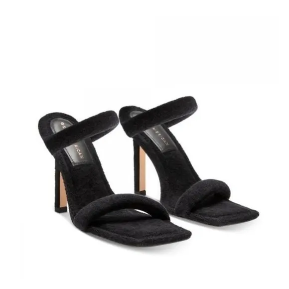 NIB GOOD AMERICAN TERRY SLIP ON SANDALS