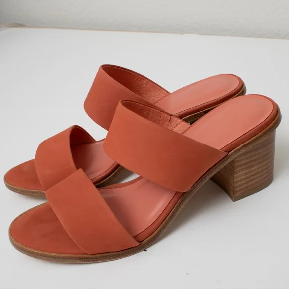 NIB! Joie Nubuck Maha Block Heel Sandals