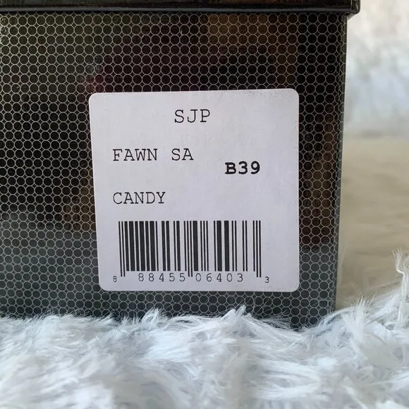 NIB SJP by Sarah Jessica Parker Fawn Satin Pumps EU 39 US 8.5 Pink Candy 100mm