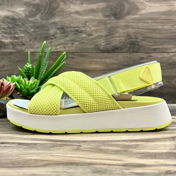 NIB UGG Nella Slingback Platform Sandal 7.5 38.5 Pollen Mesh