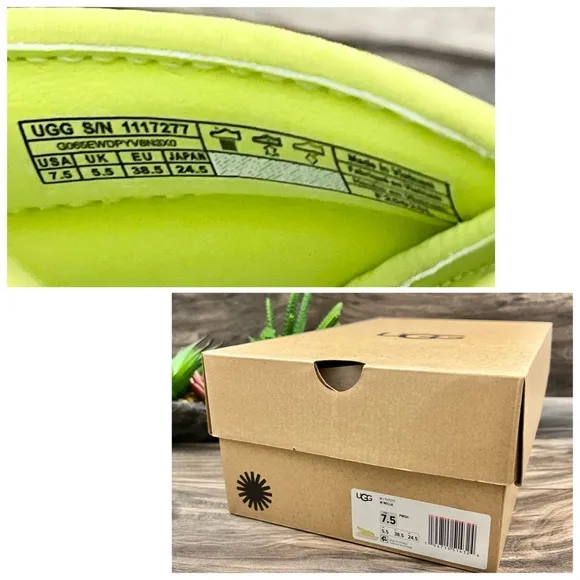 NIB UGG Nella Slingback Platform Sandal 7.5 38.5 Pollen Mesh