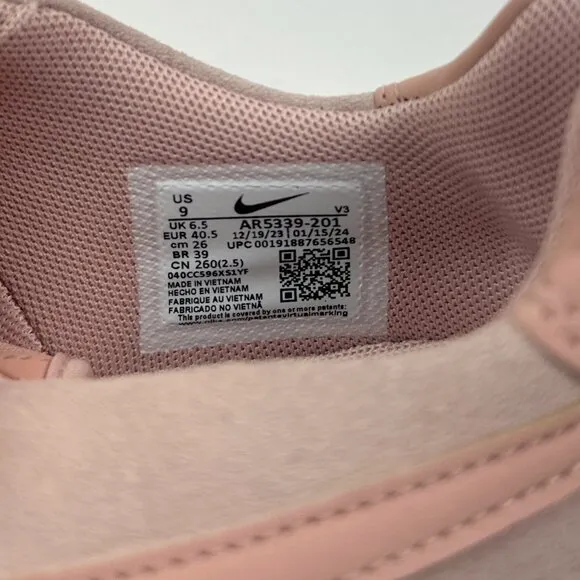 Nike Air Force 1 AF1 Sage Low Particle Beige Pink Womens Shoes AR5339-201