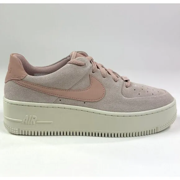 Nike Air Force 1 AF1 Sage Low Particle Beige Pink Womens Shoes AR5339-201