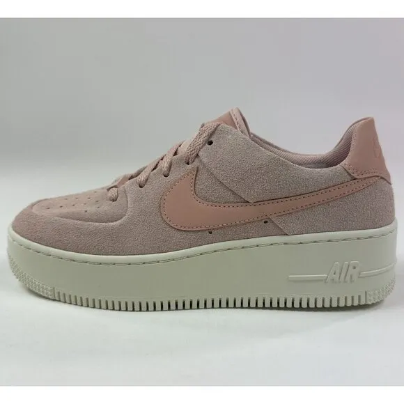 Nike Air Force 1 AF1 Sage Low Particle Beige Pink Womens Shoes AR5339-201