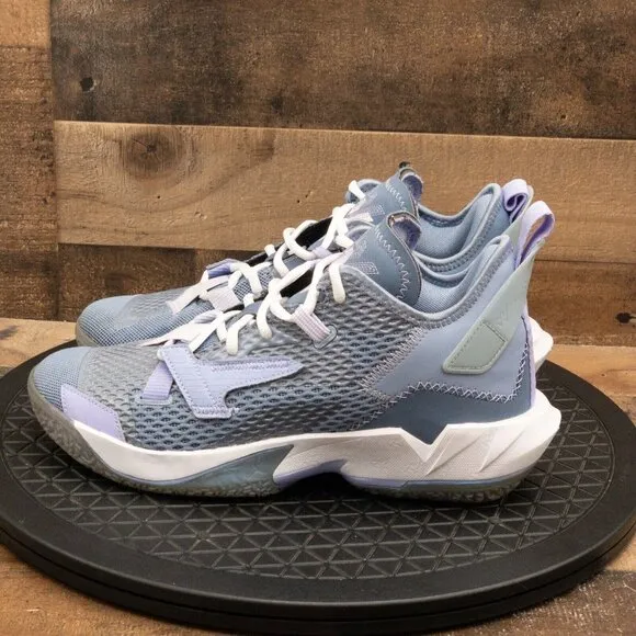 NIKE AIR JORDAN WHY NOT ZER0.4 MENS ATHLETIC SHOES BASKETBALL INDIGO FOG SZ 8.5