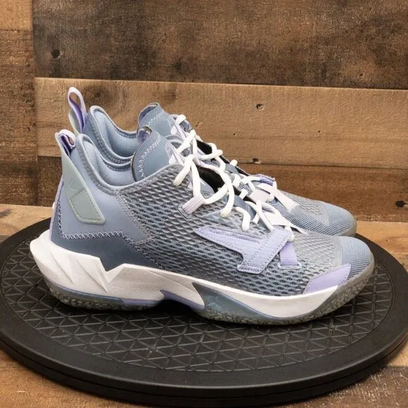 NIKE AIR JORDAN WHY NOT ZER0.4 MENS ATHLETIC SHOES BASKETBALL INDIGO FOG SZ 8.5