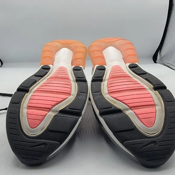 Nike Air Max 270 GS Womens Size 5 Black Metallic Silver Pink Shoes 943345-020