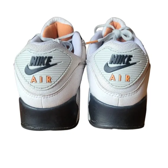 Nike Air Max 90 White Gray Black Sneakers Running Shoes Mens 11