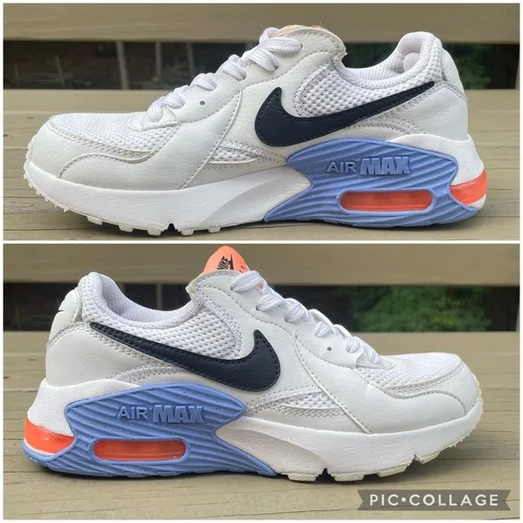 Nike Air Max Excee White Bright Mango sneakers shoes size 6.5