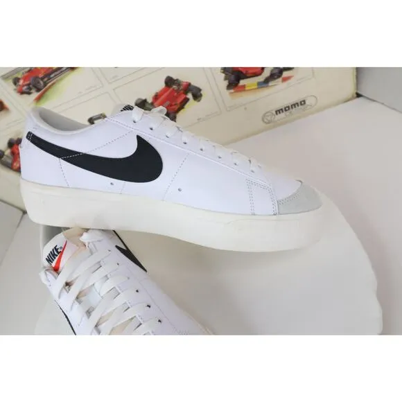 Nike Blazer Low Platform Shoes DJ0292-101 Size 11 Women's White / Black