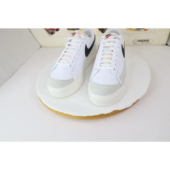 Nike Blazer Low Platform Shoes DJ0292-101 Size 11 Women's White / Black