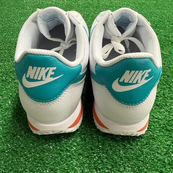 Nike Cortez Miami Dolphins Low Mens Casual Shoes White DM4044-103 VNDS Sz 7.5