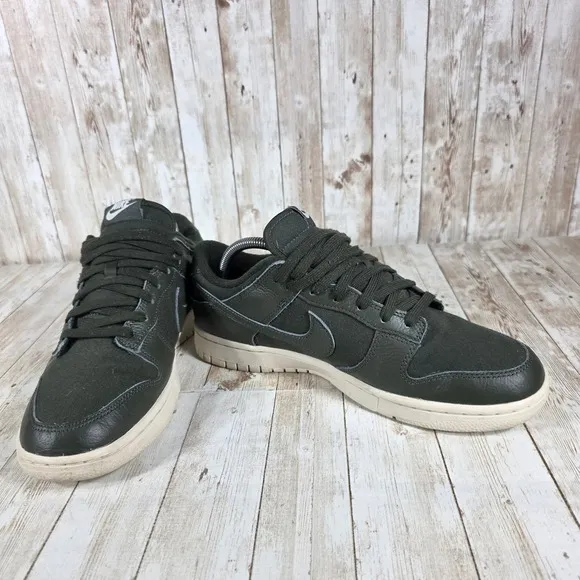 Nike Dunk Low Olive Green Casual Sneakers Fashion Shoes DZ2538-300 Size 9