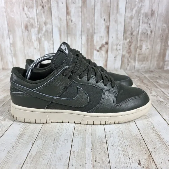 Nike Dunk Low Olive Green Casual Sneakers Fashion Shoes DZ2538-300 Size 9