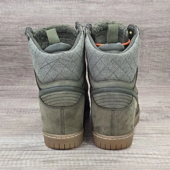 Nike Dunk Sky Hi 2.0 Women's Size 8.5 Olive Green Hidden Wedge Shoes (684954-300