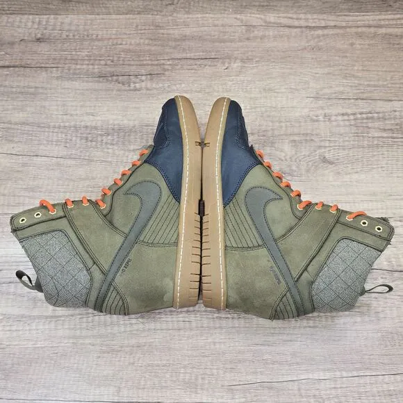 Nike Dunk Sky Hi 2.0 Women's Size 8.5 Olive Green Hidden Wedge Shoes (684954-300