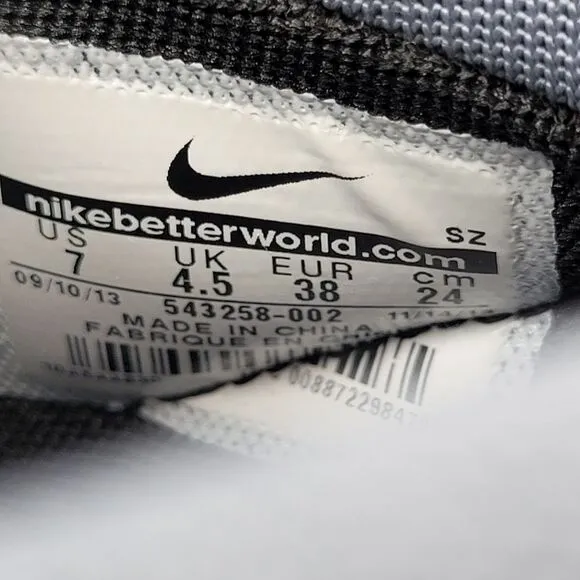 Nike Dunk Sky Hi Black White Women's 543258-002 Wedge Sneaker Shoes Size 7
