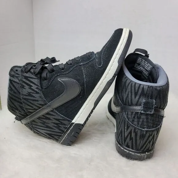 Nike Dunk Sky Hi Black White Women's 543258-002 Wedge Sneaker Shoes Size 7