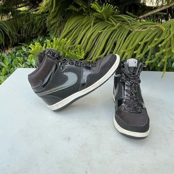 Nike Force Sky Hi Hidden Wedge Shoes Womens Size: 6.5