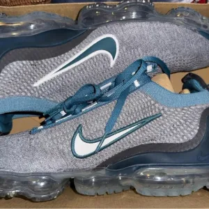 Nike Gray and Teal Athletic Shoes