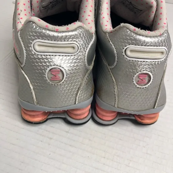 Nike Shox NZ EU Women's 8.5 Metallic Silver Pink 2012 488312-003 Running Shoes