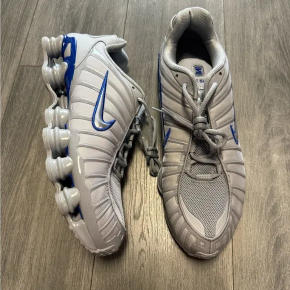 Nike Shox TL Wolf Grey Metallic Silver Retro Sneakers CN0151-001 Mens Size 15