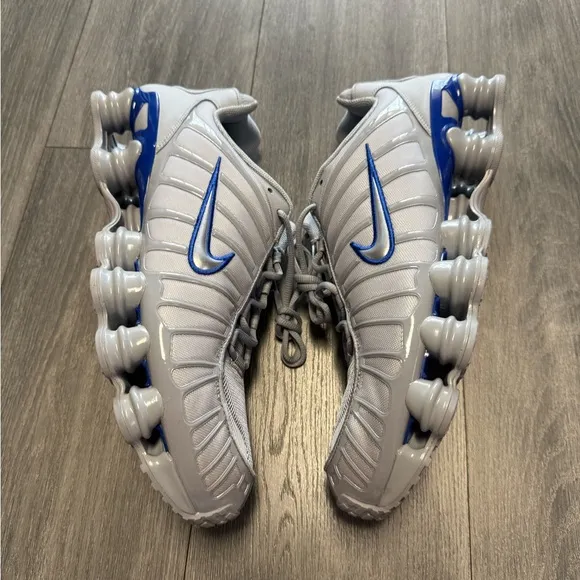 Nike Shox TL Wolf Grey Metallic Silver Retro Sneakers CN0151-001 Mens Size 15