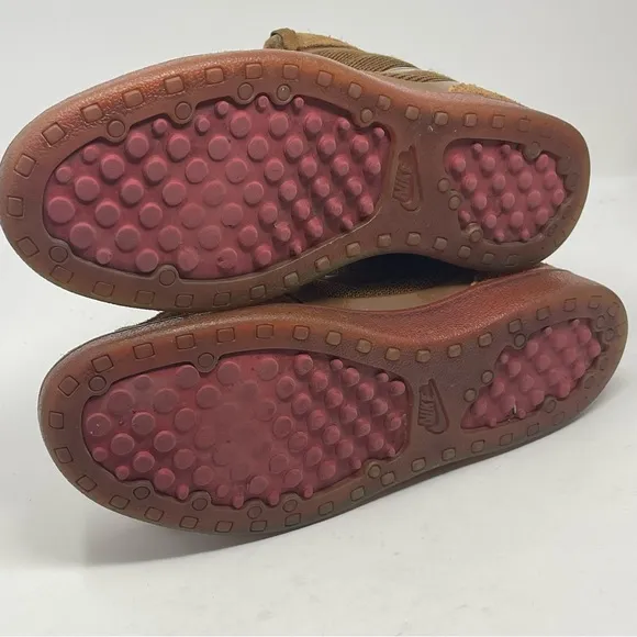 Nike Trainer Clean Sweep Premium High Shoes Mens 10.5 Brown Suede Sneakers