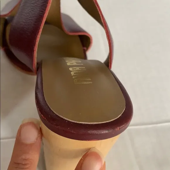 NINA PAYNE | Anthropologie Plum Star Heel Sandals