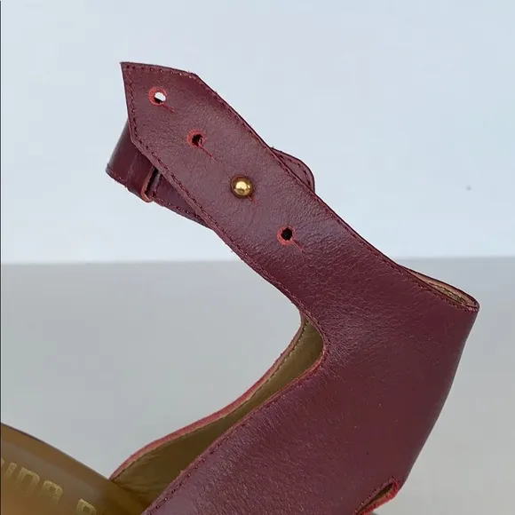 NINA PAYNE | Anthropologie Plum Star Heel Sandals