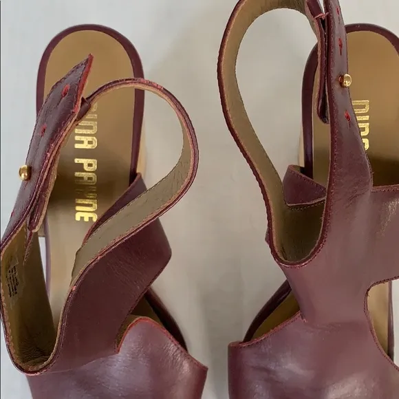 NINA PAYNE | Anthropologie Plum Star Heel Sandals