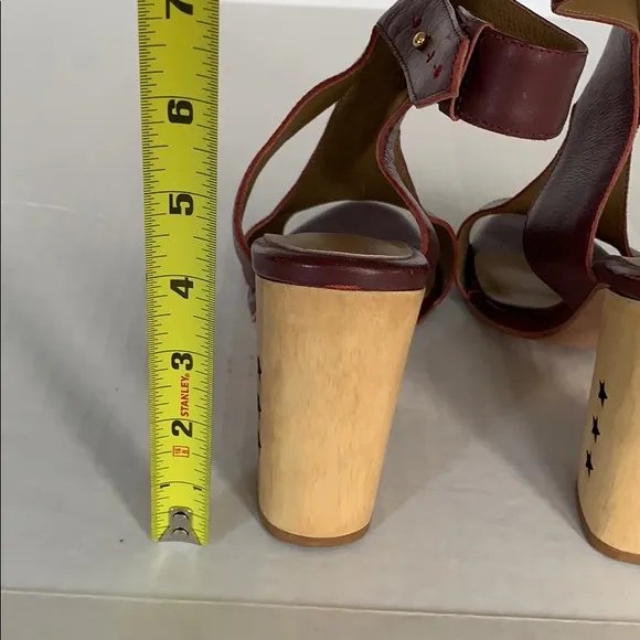 NINA PAYNE | Anthropologie Plum Star Heel Sandals