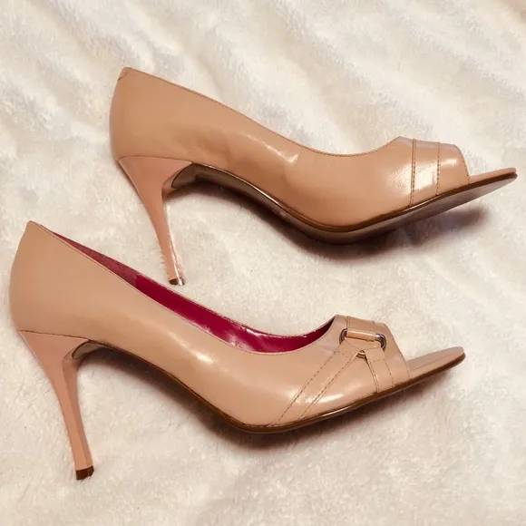 🆕Nine West Blush Peep Toe Pumps Size 8