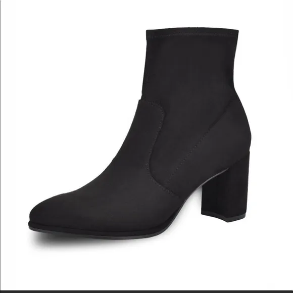 Nine West Luella black suede boots 9.5 W