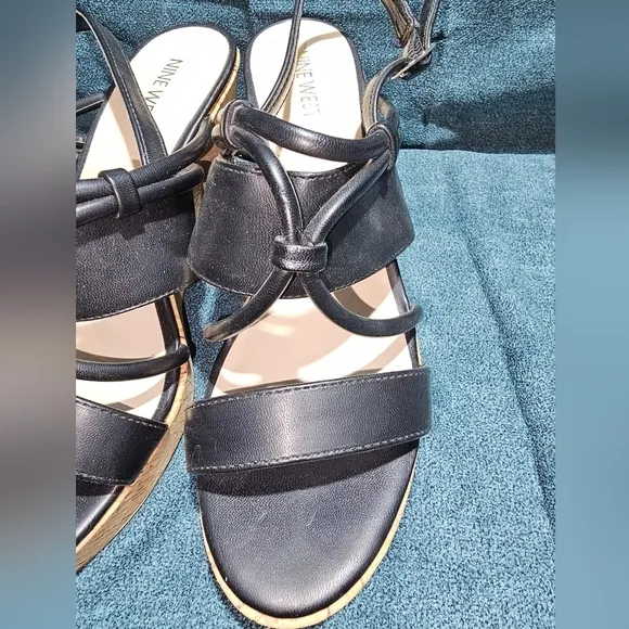 NINE WEST wedge heeled sandals 9.5