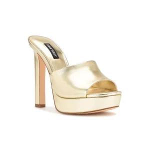 NINE WEST Women's Wilia Platform Slide Sandals SZ 10M: NEW IN BOX