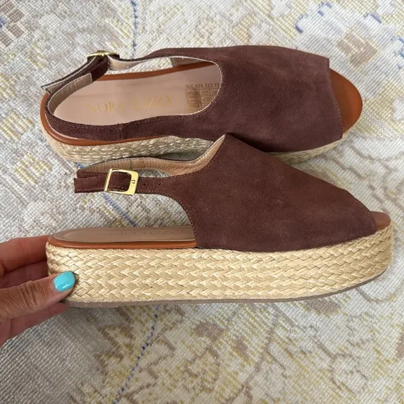 Nora lozza Suee Wedge Sandals Size 39