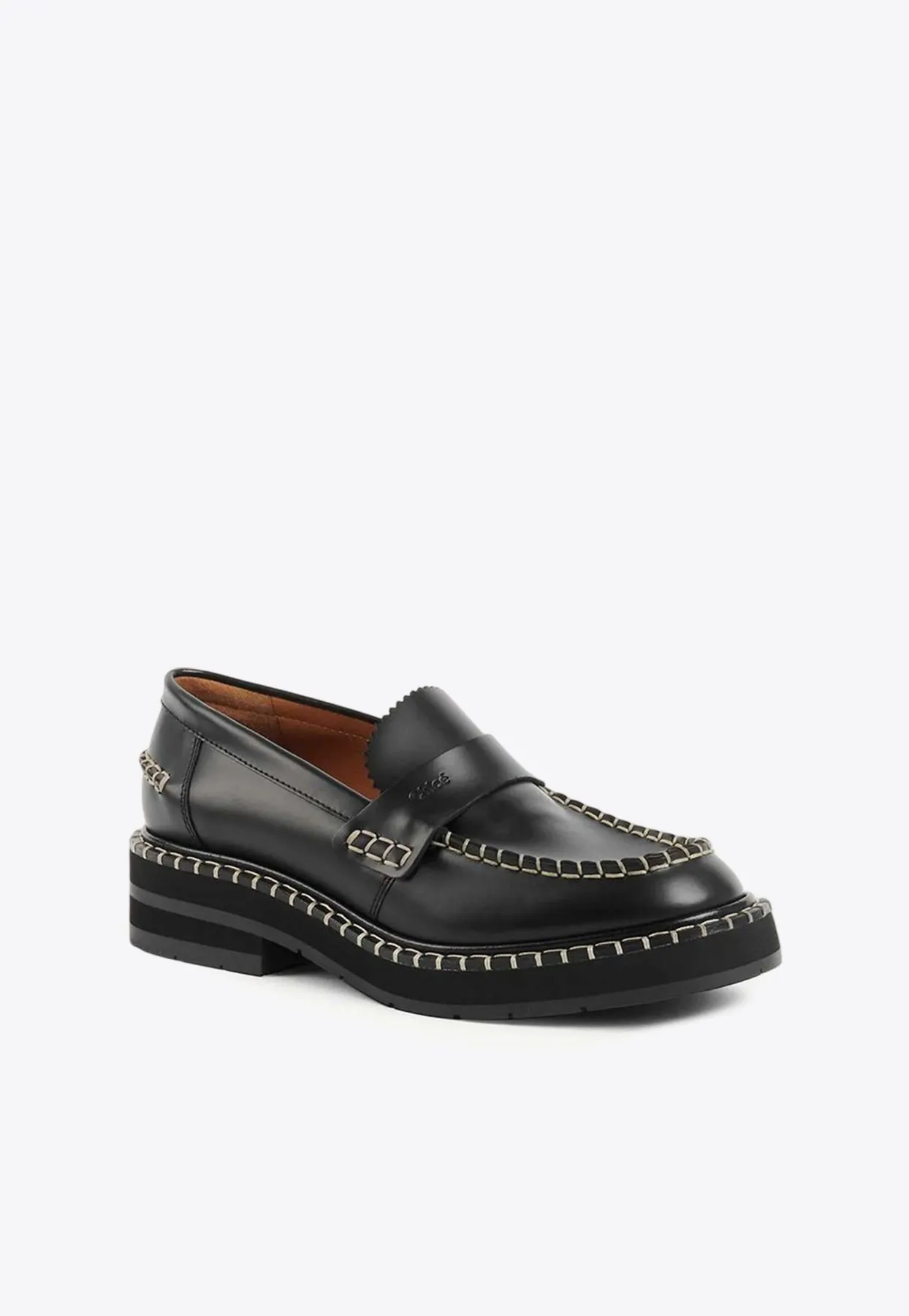 Noua Leather Flat Loafers
