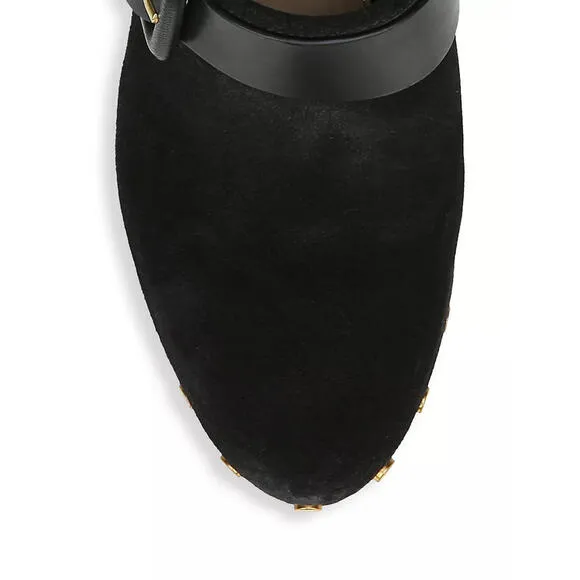 NWB VERONICA BEARD &quot;Dacey&quot; Black Suede Mule Clogs shoes US 11 M EUR 41 $400