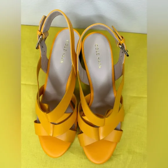 NWOB COLE HAAN JAMIE SANDALS RADIEN YELLOW