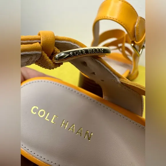 NWOB COLE HAAN JAMIE SANDALS RADIEN YELLOW