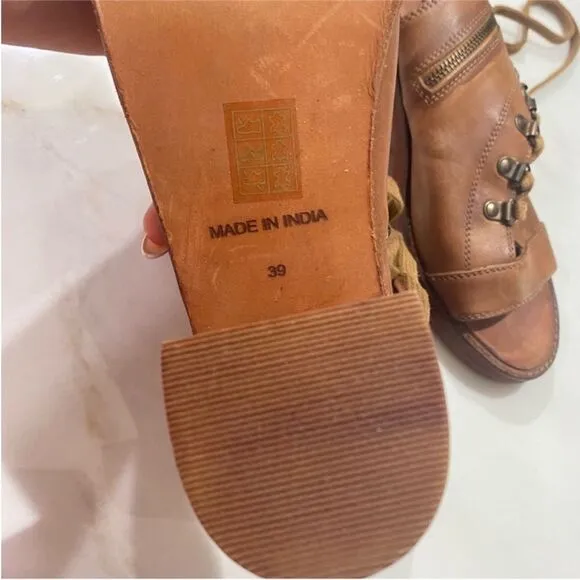 NWOB Free People City Of Lights Heels Size 9