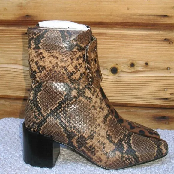 NWOB Jeffrey Campbell Godard Dual Animal Print Boots 5