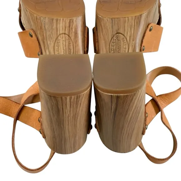 NWOB Kork-Ease Drew Strappy Leather Strap Block Heel Platform Sandals Size 8M
