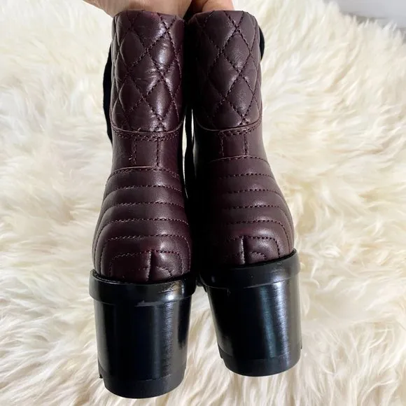 NWOB MARC FISHER Wyomi Platform Leather Lace-up Ankle Boot Sz 6.5 US