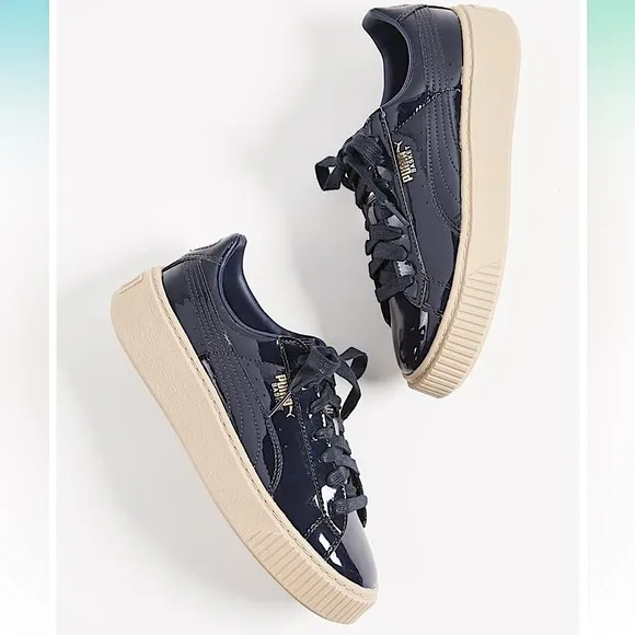 NWOB Puma Basket Navy Sneakers