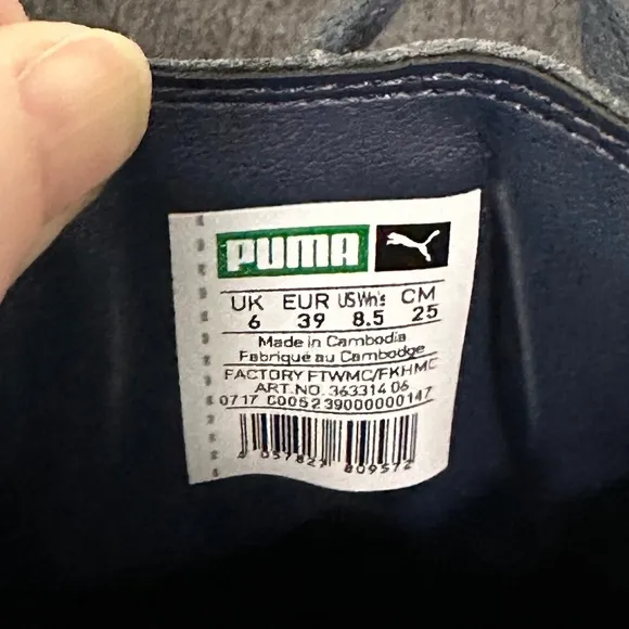 NWOB Puma Basket Navy Sneakers