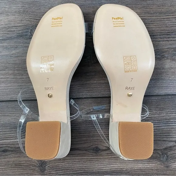 NWOB Raye Wildfire Sandals in Neutral