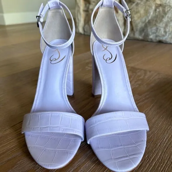 NWOB SAM EDELMAN Yaro Strappy High Heel Sandals In Lilac